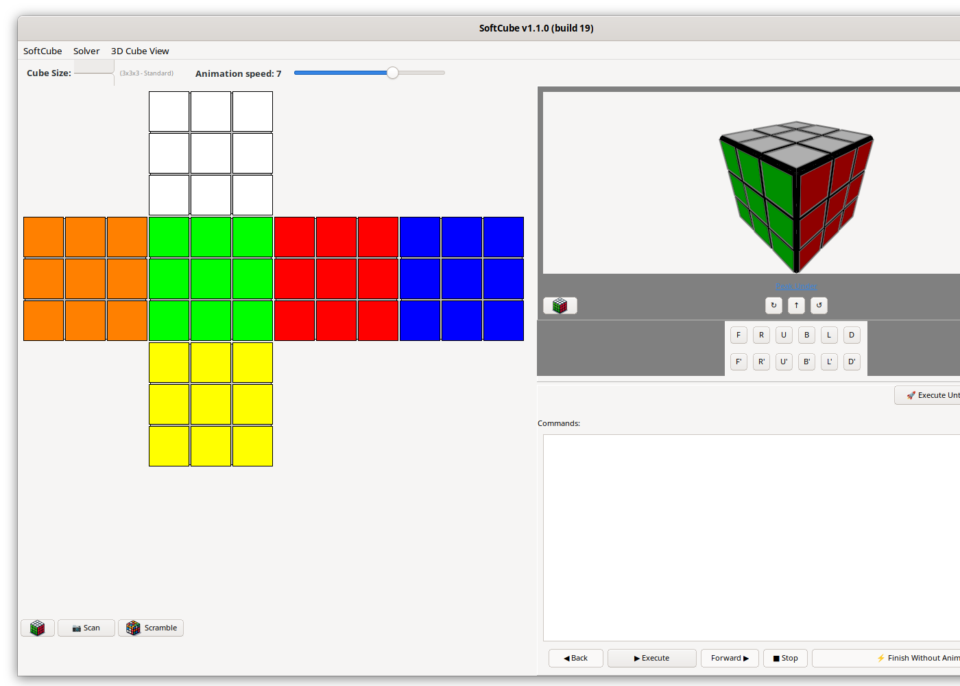 SoftCube running through LazPort's Broadway backend